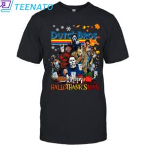 Dutch Bros Happy HalloThanksmas Horror Shirt