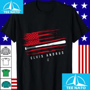 Elvis Andrus Baseball Flag Shirt
