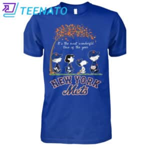 New York Mets Snoopy its the most wonderful time of the year shirt