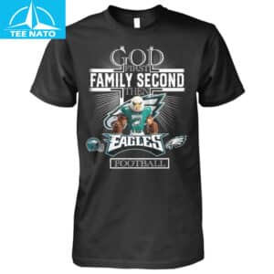 Philadelphia Eagles God First Family Second Football Shirt 14 Philadelphia Eagles God First Family Second Football Shirt