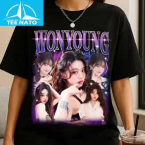 Retro Wonyoung Ive Kpop Shirt 1