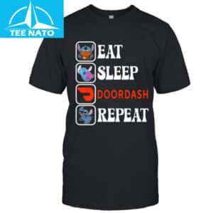 Stitch Eat Sleep Doordash Repeat Shirt