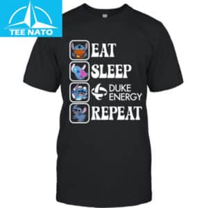 Stitch Eat Sleep Duke Energy Repeat Shirt