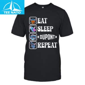 Stitch Eat Sleep Dupont Repeat Shirt