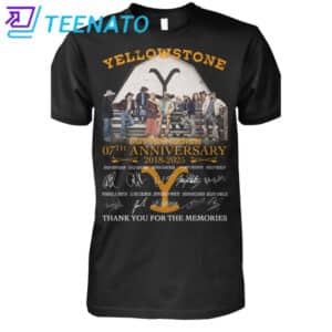 Yellowstone Dutton Ranch 07th Anniversary 2018-2025 Thank You For The Memories Signatures T Shirt 12 Yellowstone Dutton Ranch 07th Anniversary 2018 2025 Thank You For The Memories Signatures T Shirt