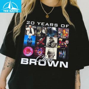 20 Years of Chris Brown Album Cover Collage Shirt