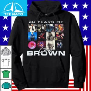 20 Years of Chris Brown Album Cover Collage Shirt3