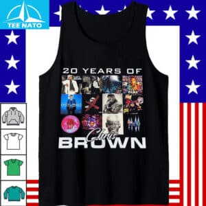 20 Years of Chris Brown Album Cover Collage Shirt4