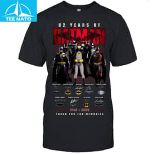 82 Years of Batman 1943 2025 Thank You For Memories Comic Shirt