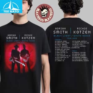 Adrian Smith Richie Kotzen Black Light White Noise Tour 2026 Shirt