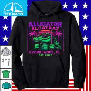 Alligator Alcatraz Everglades FL Retro Neon Shirt