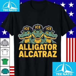 Alligator Alcatraz ICE Cap Trio Fun Cartoon Apparel Shirt