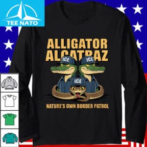 Alligator Alcatraz Ice Nature’s Own Border Patrol T-Shirt 14 Alligator Alcatraz Ice Natures Own Border Patrol T Shirt 2