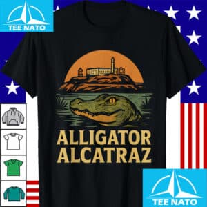 Alligator Alcatraz Island Sunset Shirt