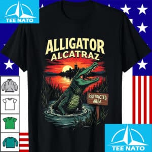 Alligator Alcatraz Restricted Area Sunset Shirt