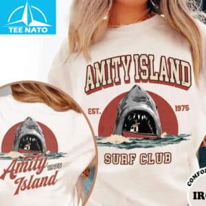 Amity Island Surf Hellblaues Shirt