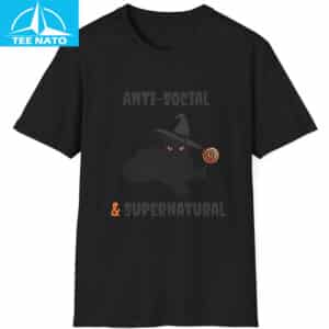 Anti-Social & Supernatural Cat Soft Shirt 14 Anti Social Supernatural Cat Soft Shirt