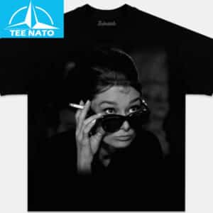 Audrey Hepburn Breakfast at Tiffanys Iconic Sunglasses Shirt