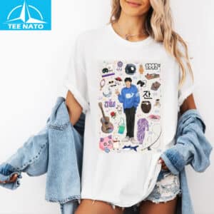 BTS Jin Doodle Collage Shirt