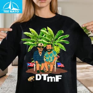 Bad Bunny DTmF Tropical Banana Tree Cartoon Duo Shirt 2