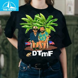 Bad Bunny DTmF Tropical Banana Tree Cartoon Duo Shirt