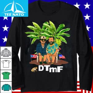 Bad Bunny DTmF Tropical Banana Tree Cartoon Duo Shirt 4