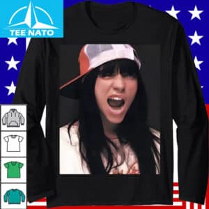 Billie Eilish Aggressive Pose Trucker Hat Shirt2