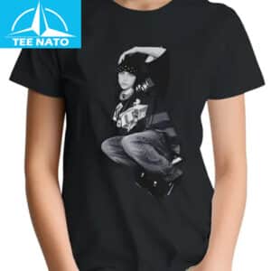 Billie Eilish Bandana Pose Black Graphic Shirt1