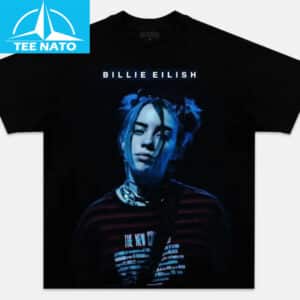 Billie Eilish Blue Filter Portrait Shirt