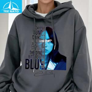 Billie Eilish Shirt Blue Album Art Inspired Design