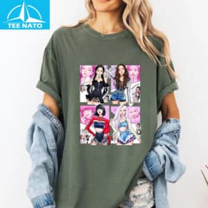 Blackpink Kpop Girl Group Comic Shirt2