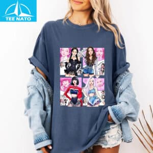 Blackpink Kpop Girl Group Comic Shirt3