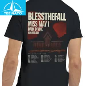 Blessthefall Miss May I Dark Divine Colorblind Gallows Tour 2025 Shirt2