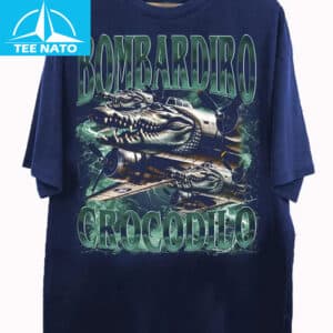 Bombardiro Coccodrillo Alligator Plane Military Style Shirt1