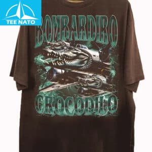 Bombardiro Coccodrillo Alligator Plane Military Style Shirt2