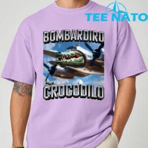 Bombardiro Crocodilo Brainrot T Shirt 1
