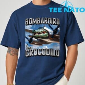 Bombardiro Crocodilo Brainrot T Shirt 4