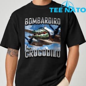 Bombardiro Crocodilo Brainrot T Shirt 6