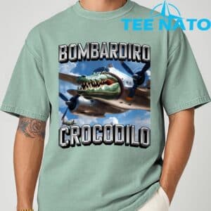 Bombardiro Crocodilo Brainrot T Shirt 7