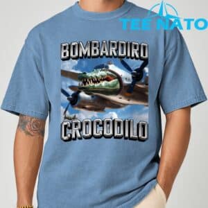 Bombardiro Crocodilo Brainrot T Shirt 8