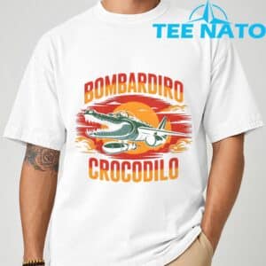 Bombardiro Crocodilo Funny Italian Brainrot T Shirt 6