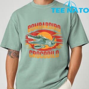 Bombardiro Crocodilo Funny Italian Brainrot T Shirt 8
