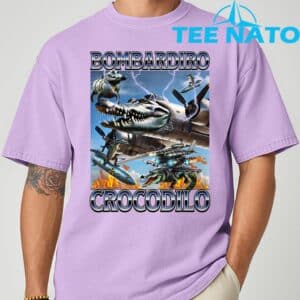 Bombardiro Crocodilo Italian Brainrot Meme T Shirt 3