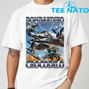 Bombardiro Crocodilo Italian Brainrot Meme T Shirt 7