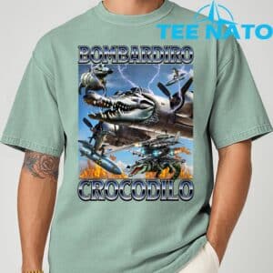 Bombardiro Crocodilo Italian Brainrot Meme T Shirt 9 1