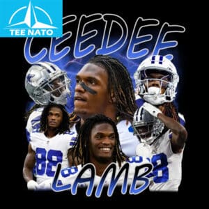 CeeDee Lamb Dallas Cowboys Vintage Style Football Shirt