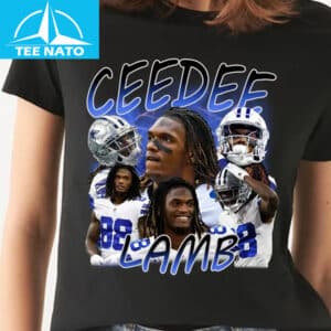 CeeDee Lamb Dallas Cowboys Vintage Style Football Shirt2