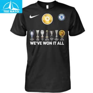 Chelsea FC Weve Won It All Trophies Shirt