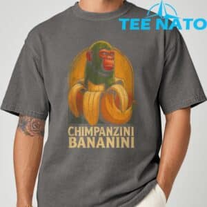 Chimpanzini Bananini Funny Italian Brainrot Kids Meme T Shirt 4