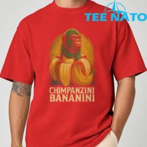 Chimpanzini Bananini Funny Italian Brainrot Kids Meme T Shirt 5